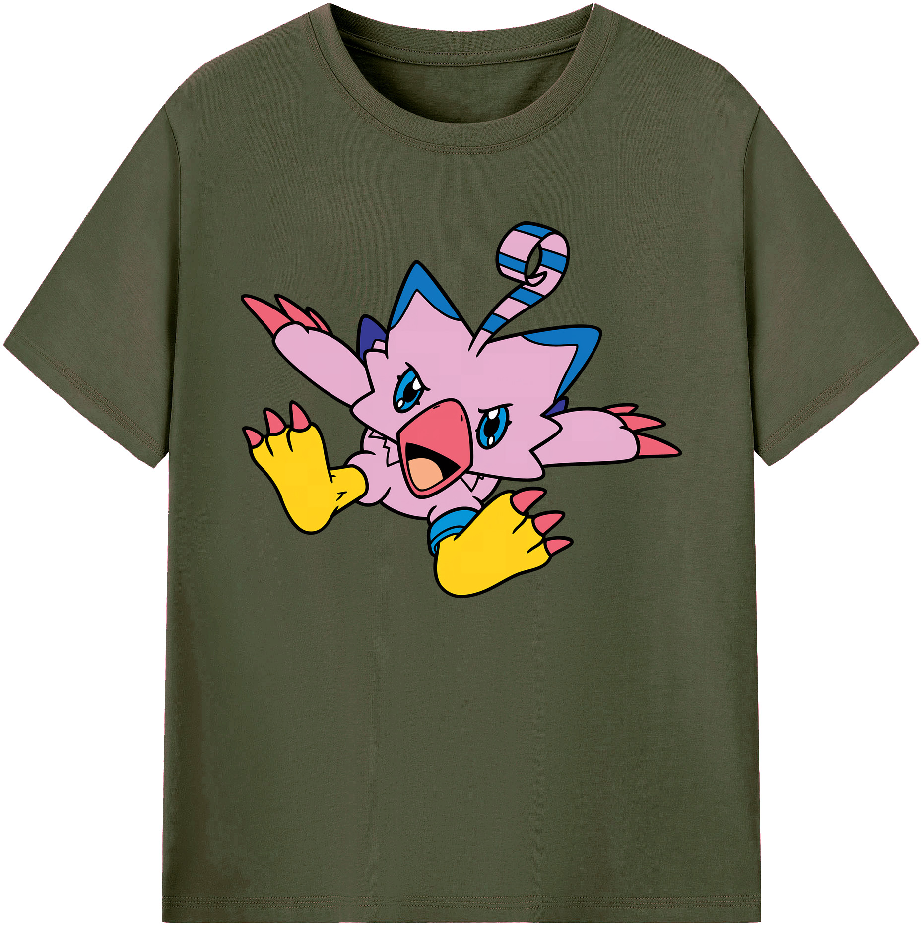（画像用） Digimon デジタルモンスター/デジモン 綿100％ メンズ半袖Tシャツ｜肌触りやわらか＆通気性